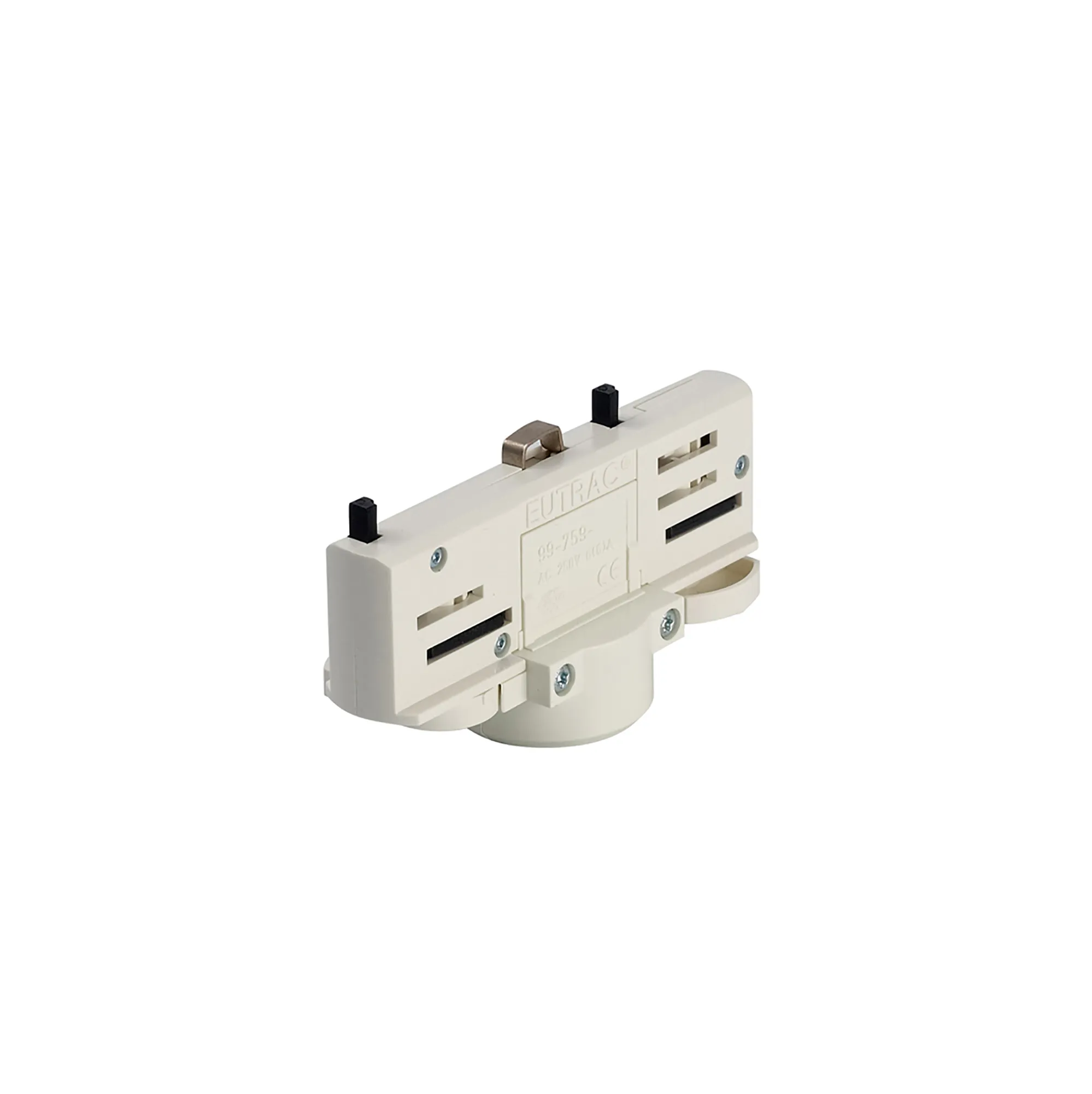 White Multi Adapter For 3 Circuit Track 99-759-1  Eutrac Adapters & Components-White